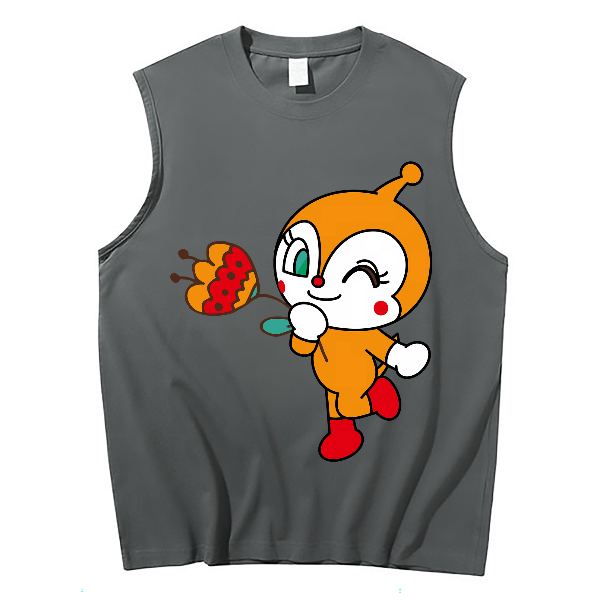 （画像用） アンパンマン Anpanman コットン100％タンクトップ（フロントプリント）